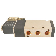 Serie 4V400 4V420-15 4V430-15 Válvulas solenoides neumáticas de bobina de bobina doble 5/2